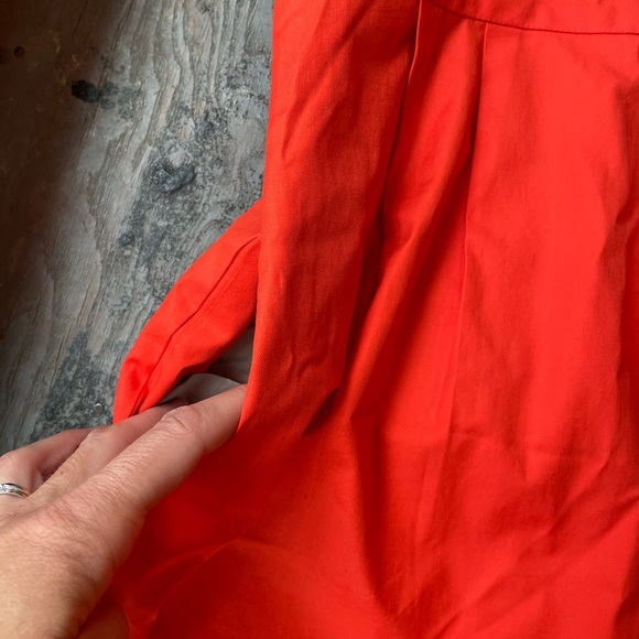 J Crew ORANGE sleeveless dress | size 4 - Picture 4 of 9